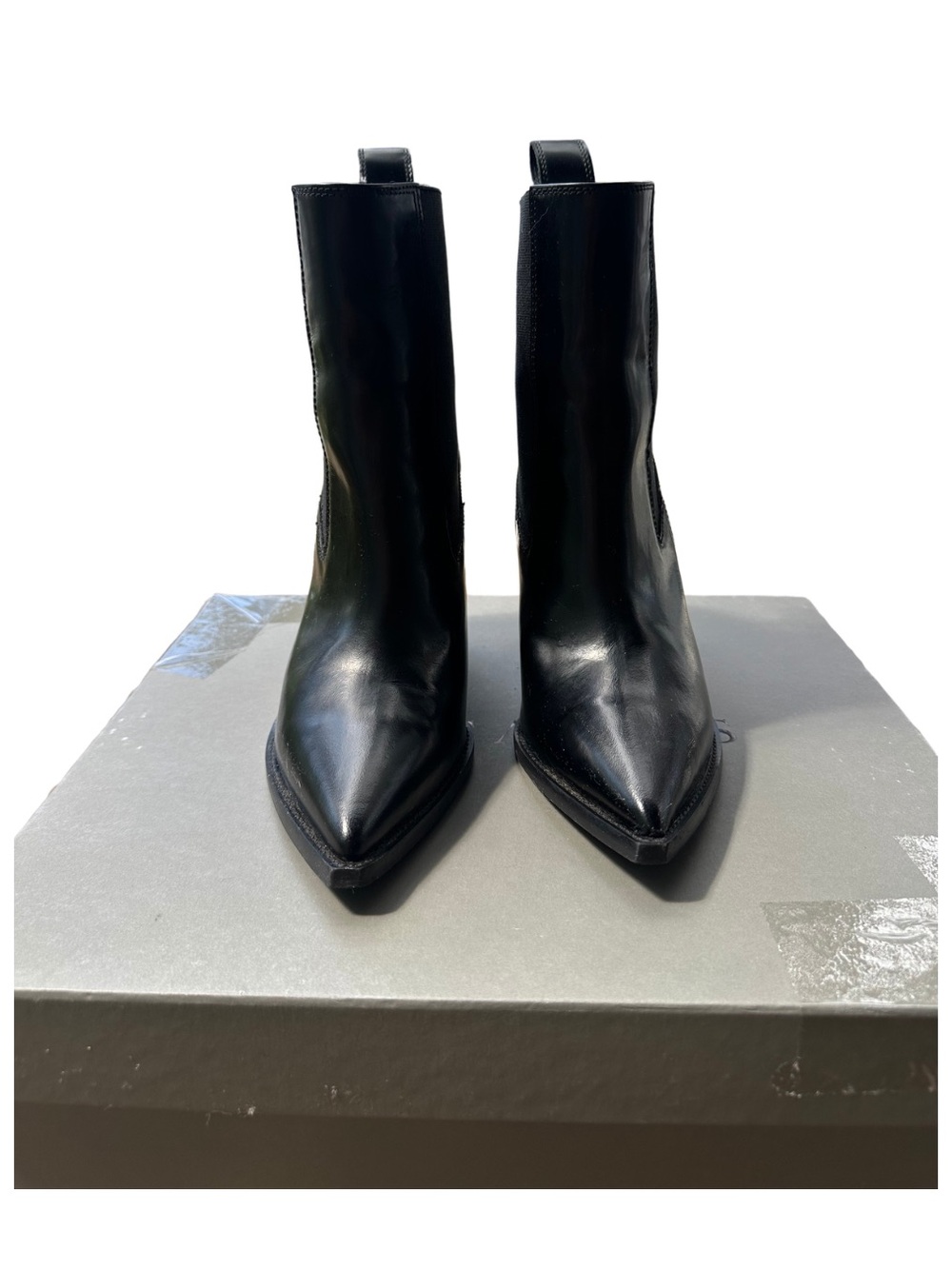 All Saints Ria Black Leather Boots